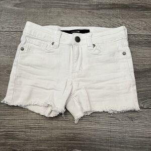 Joe’s Shorts Girls sz 5 Y White Denim Cut Off Lightweight 5 Pocket Stretch